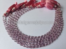 Pink Topaz Faceted Drops